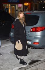 TAYLOR SWIFT Arrives at Electric Lady Studio in New York 01/18/2024