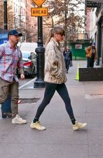 TAYLOR SWIFT Arrives at Electric Lady Studios in New York 01/11/2024