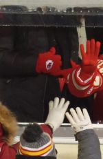 TAYLOR SWIFT at Miami Dolphins vs Kansas City Chiefs AFC WC Playoff Game in Kansas City 01/13/2024
