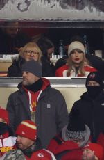 TAYLOR SWIFT at Miami Dolphins vs Kansas City Chiefs AFC WC Playoff Game in Kansas City 01/13/2024