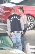 TAYLOUR PAIGE and Eddie Murphy on the Set of Beverly Hills Cop 4 in Los Angeles 01/18/2024