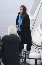 TEONA STAVARACHI on the Set of April X in Bucharest 01/28/2024