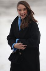TEONA STAVARACHI on the Set of April X in Bucharest 01/28/2024