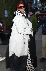 TEYANA TAYLOR Arrives at Good Morning America Studios in New York 01/08/2024