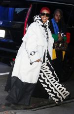 TEYANA TAYLOR Arrives at Good Morning America Studios in New York 01/08/2024