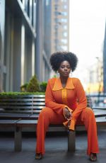 TEYONAH PARRISH at a Photoshoot, December 2023