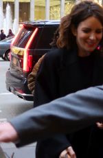 TINA FEY Arrives at NBC Studios in New York 01/10/2024