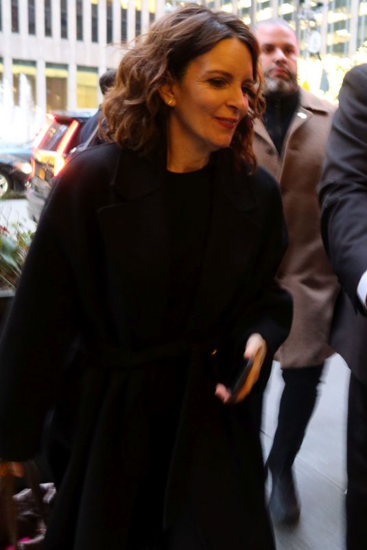 TINA FEY Arrives at NBC Studios in New York 01/10/2024