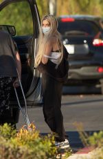 TORI SPELLING Carries Crutches Out in Newbury Park 01/09/2024