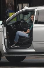 TORI SPELLING Leaves a UPS Store in Los Angeles 01/19/2024