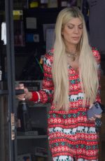 TORI SPELLING Visits a Liquor Store on New Year