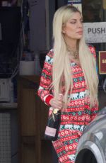 TORI SPELLING Visits a Liquor Store on New Year