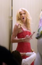 VICTORIA SILVSTEDT Gets Pricked by a Needle when Saleswomen Take Her Measurements 01/02/2024
