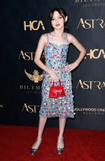 VIOLET MCGRAW at Astra Film Awards in Los Angeles 01/06/2024