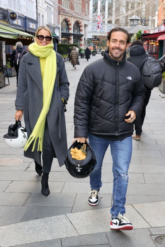 VOGUE WILLIAMS and Spencer Matthews Leaves Global Offices in London 01/22/2024