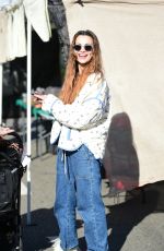 WHITNEY HARTLEY WAGNER at a Farmers Market in Los Angeles 01/28/2024