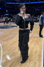 WINNIE HARLOW at Washington Wizards Game an Capital One Arena in Washington 01/08/2024