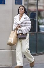 YAZMIN OUKHELLOU Out Shopping in London 01/24/2024