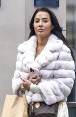 YAZMIN OUKHELLOU Out Shopping in London 01/24/2024