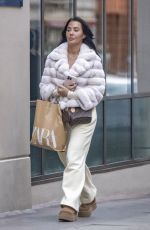 YAZMIN OUKHELLOU Out Shopping in London 01/24/2024