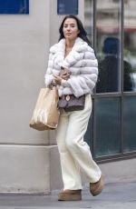 YAZMIN OUKHELLOU Out Shopping in Mayfair 01/24/2024