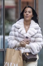 YAZMIN OUKHELLOU Out Shopping in Mayfair 01/24/2024