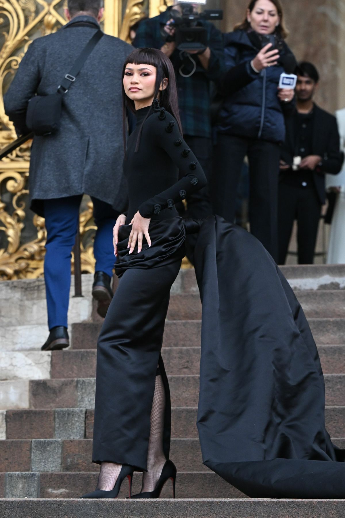 ZENDAYA Arrives at Schiaparelli Show at Paris Fashion Week 01/22/2024 ...