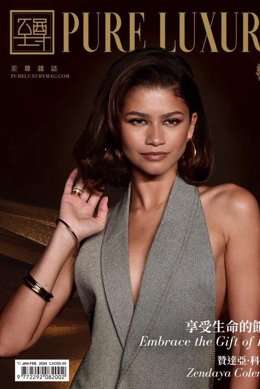 ZENDAYA in Pure Luxury Nagazine, January/february 2024