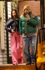 ZOE SALDANA and Marco Perego Out for Dinner at Matsuhisa in Aspen 01/07/2024