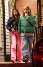 ZOE SALDANA and Marco Perego Out for Dinner at Matsuhisa in Aspen 01/07/2024