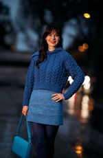 ZOOEY DESCHANEL Arrives at Patou Haute Couture Spring/Summer 2024 Show at Paris Fashion Week 01/25/2024