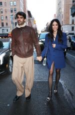 ABIGAIL SPENCER and Oscar Valls Leaves Michael Kors Fashion Show in New York 02/13/2024