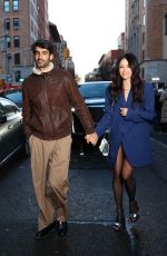 ABIGAIL SPENCER and Oscar Valls Leaves Michael Kors Fashion Show in New York 02/13/2024