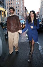 ABIGAIL SPENCER and Oscar Valls Leaves Michael Kors Fashion Show in New York 02/13/2024