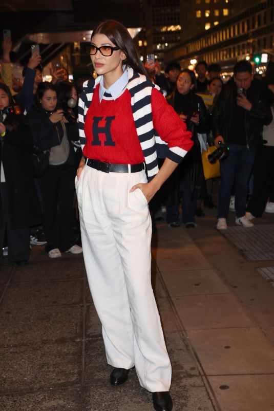 ABLA SOFY Arrives at Tommy Hilfiger Show at New York Fashion Week 02/09/2024
