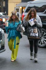 ADDISON RAE and LEXEE SMITH Arrives at Bowery Hotel in New York 02/22/2024