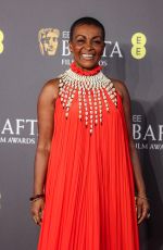 ADJOA ANDOH at EE Bafta Film Awards 2024 in London 02/18/2024