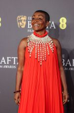 ADJOA ANDOH at EE Bafta Film Awards 2024 in London 02/18/2024