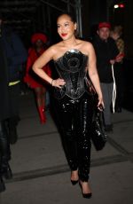 ADRIENNE BAILON Arrives at The Blonds Fashion Show in New York 02/10/2024