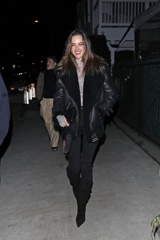 ALESSANDRA AMBROSIO Leaves Giorgio Baldi and Hitting SHOREbar in Santa Monica 02/10/2024