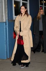 ALEXA CHUNG Arrives at Khaite Fashion Show at NYFW in New York 02/10/2024