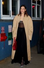 ALEXA CHUNG Arrives at Khaite Fashion Show at NYFW in New York 02/10/2024