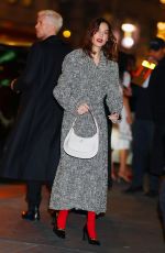 ALEXA CHUNG Arrives at Tory Burch Fashion Show in New York 02/12/2024