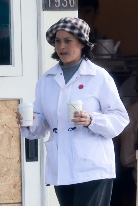 ALIA SHAWKAT Out for Coffee in Los Feliz 02/03/2024