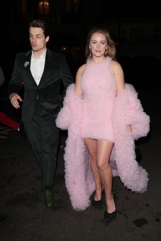 ALICIA AGNESON Arrives at Vanity Fair EE Rising Star Party 2024 in London 01/31/2024