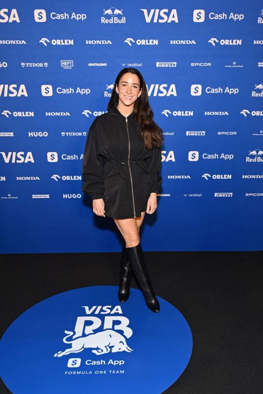 ALY RAISMAN at Visa Cash App RB Formula One Team 2024 Livery Reveal in Las Vegas 02/08/2024