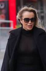 AMANDA HOLDEN Arrives at Heart Breakfast Show in London 02/05/2024