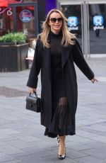 AMANDA HOLDEN Arrives at Heart Breakfast Show in London 02/05/2024