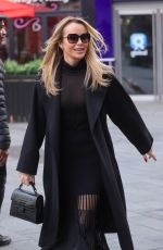 AMANDA HOLDEN Arrives at Heart Breakfast Show in London 02/05/2024