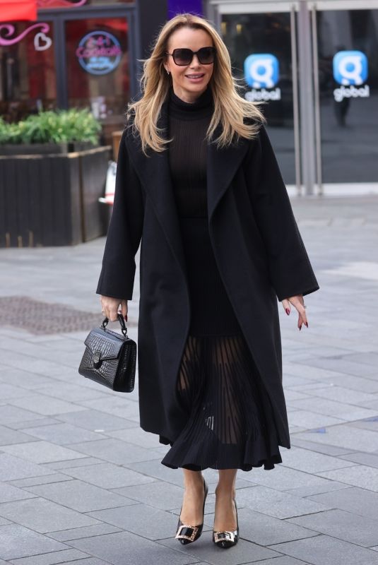 AMANDA HOLDEN Arrives at Heart Breakfast Show in London 02/05/2024